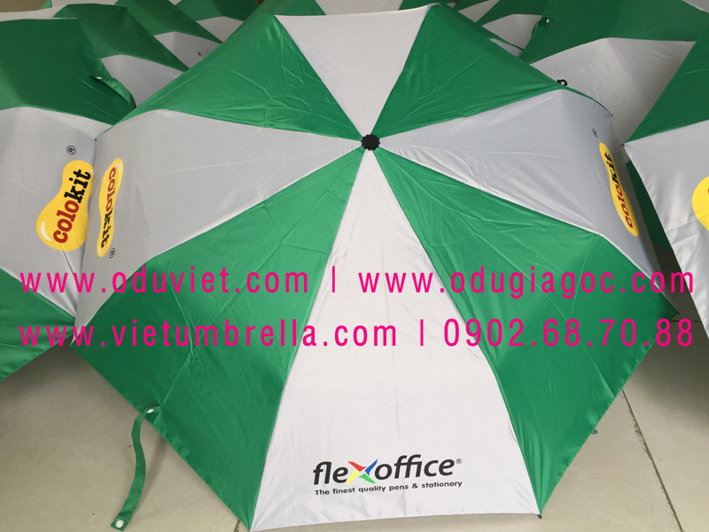 xưởng sản xuất ô dù cầm tay in logo quảng cáo